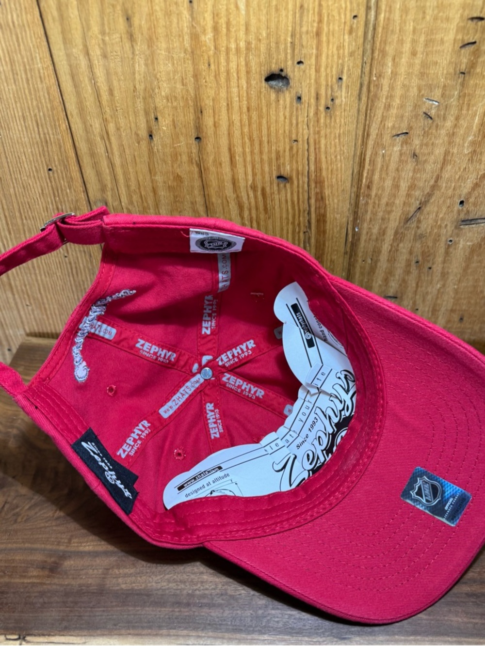 Montreal Canadiens ’47 Brand Red Rhinestone Logo Adjustable Strapback Cap - Picture 6 of 8